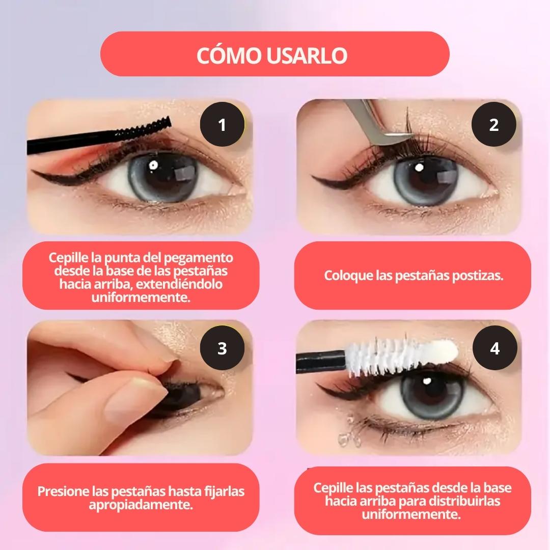 Pegamento de larga duración para pestañinas postizas