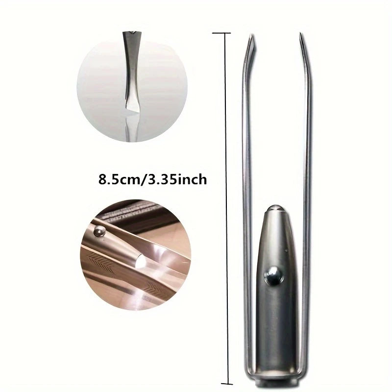 Pinza de cejas con luz LED