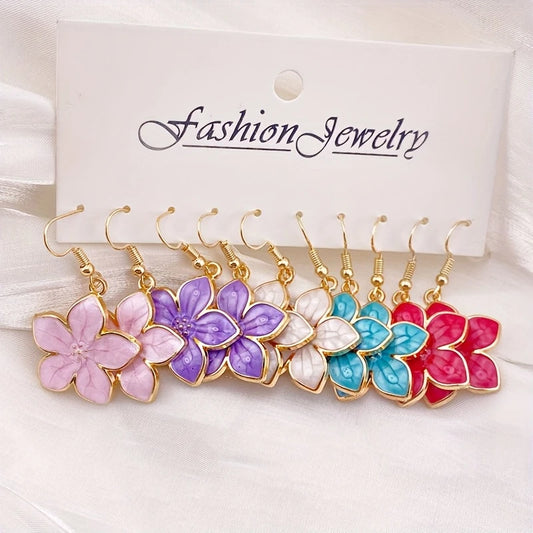 Pendientes de flores