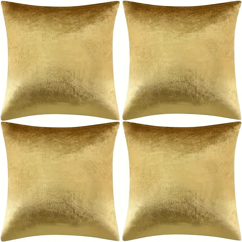 Fundas doradas para cojines