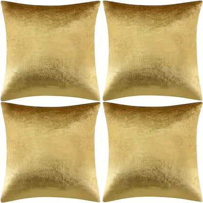 Fundas doradas para cojines