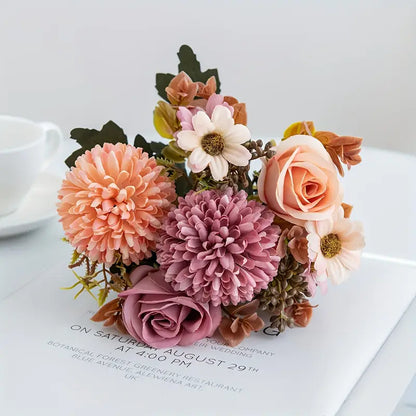 Arreglo de flores artificiales